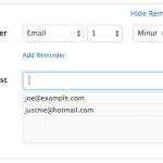 Email/Popup Reminder
