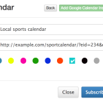 Subscribe to Calendars