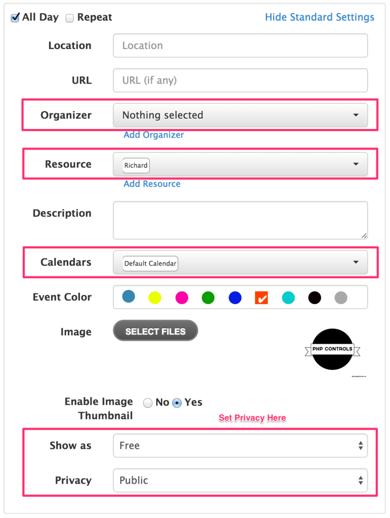 event_standard_settings